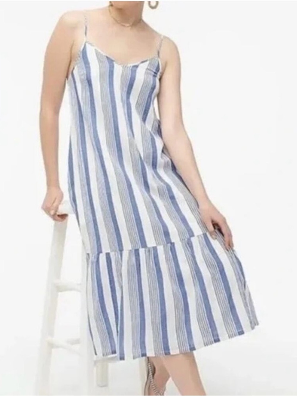 J.Crew Summer Sleeveless Lined Sundress with Pockets Size L